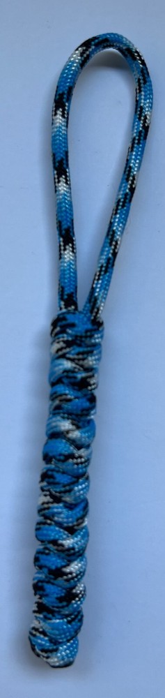 550 Paracord Keychain ID Lanyard Knife Multitool USA Seller Blue Snake