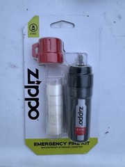Zippo Reusable Durable Lightweight Compact High Caliber Emergency Fire Kit