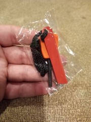 EDC Pocket Firestarter Ferro Rod Survival Kit Chainsaw Multitool Striker Fatwood
