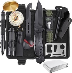 13-in-1 Tactical Survival Kit for Men, Dad, Hikers, Campers, Outdoor