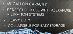 Emergency Water Bank Storage & Pump Heavy Duty 65-Gallon Easy Use BPA Free NEW
