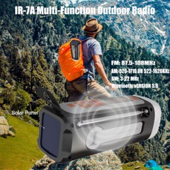 Portable 4500mah Power Bank Solar Flashlight Emergency NOAA AM FM SW Weather
