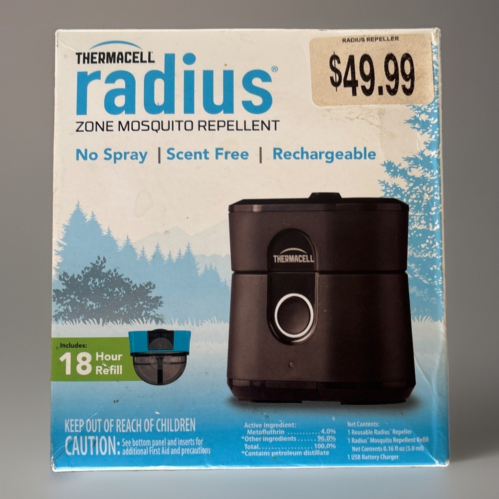 Thermacell Rechargeable Radius Zone Mosquito Repellent – Black