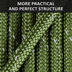 WEREWOLVES Reflective Paracord Rope 7 Strand Type III 4mm 100FT, Army Green