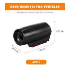 Car Deer Whistle Warning for Car Horn Unit, Wind Activated Vehicle Deer 4 PCS