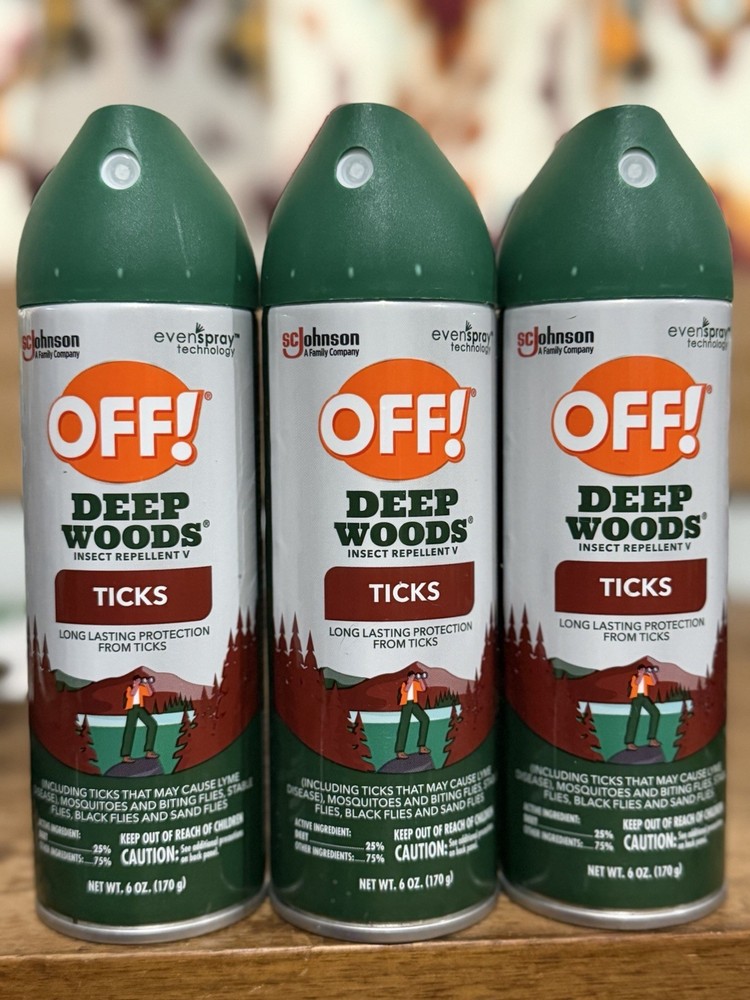 OFF!Deep Woods TICKS Insect Repellent 6oz Bug Spray Mosquito Tick Protection +++