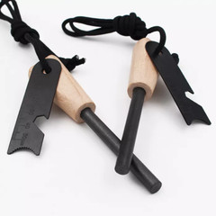 1/2/3Pcs Fire Starter Flint Steel Striker Survival Kit Ferro Rod Camping USA