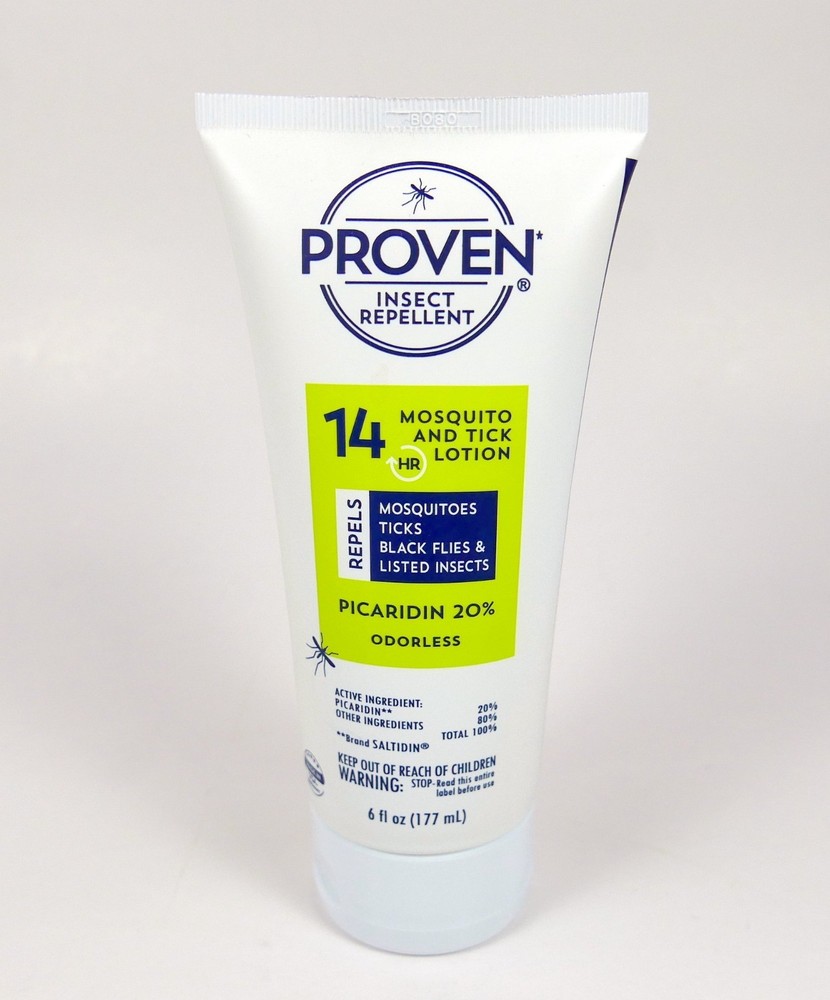 Proven Insect Repellent Mosquito and Tick Lotion 14 HR Odorless 6 Fl oz New