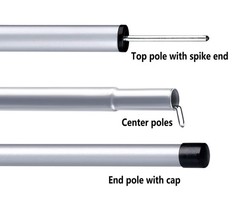 Hasika Camping Tent Pole Repair Kit Including 200 cm x 200 x 200 cm, White