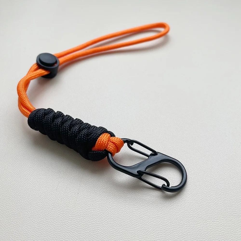 1/2/6PCS Paracord Keychain Wrist Lanyard Braided Key Strap Car Key Rope