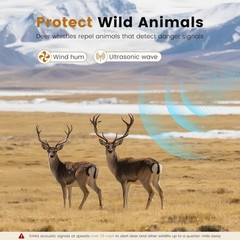 4 PCS Deer Whistles for Cars – Avoid Collisions, Universal Animal Alert Devices