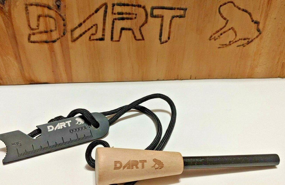 DartFrog Survival Fire Starter Flint & Steel Striker for Bushcraft & Emergency