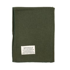 Us Army Wool Blanket Olive Drab Genuine Gi Thick Bed Cover Usa Made 62″ X 82″