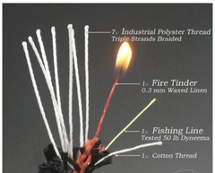Fire Starter Bracelet Survival Adjustable Paracord Ferro Rod EZ Deploy Bushcraft