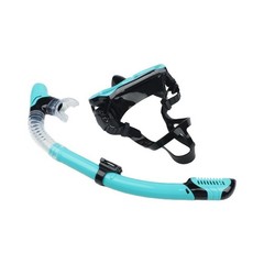 Beginner Friendly Snorkeling Set Mask Dry Top Snorkel and Fins for Comfort
