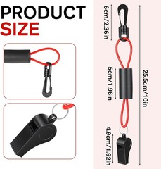 Whistle with Lanyard for Safety Boat Whistles Floats Water Whistles Coast Guard
