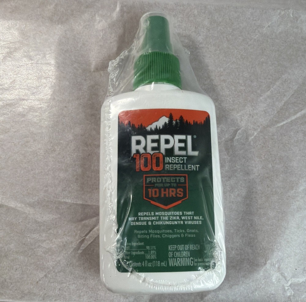 Repel 100 Insect Repellent, 4 Ounce Pump Spray, Single Bottle Sealed