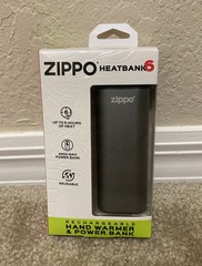 Zippo HeatBank 6 Hour Rechargeable Hand Warmer & Power Bank Model Z4A20 Grey