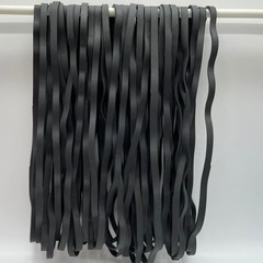 AMUU Rubber Bands Large Black 50 Pack 8inches Rubbers 50 PACK, 50