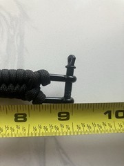 Hero Company Never Forgotten Black Tactical Bracelet Paracord Good Condition