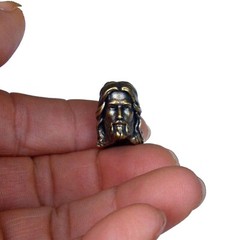 Jesus Christ Bead EDC DIY Beads Knife beads Pendant Vintage Brass Paracord Knife