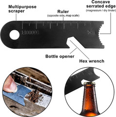 Magnesium Flint Fire Starter, Survival Fire Blocks with Striker for Camping/Hiki