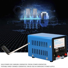 20W Emergency USB Charging Electric Generator Hand Crank Dynamotor for Outdoor