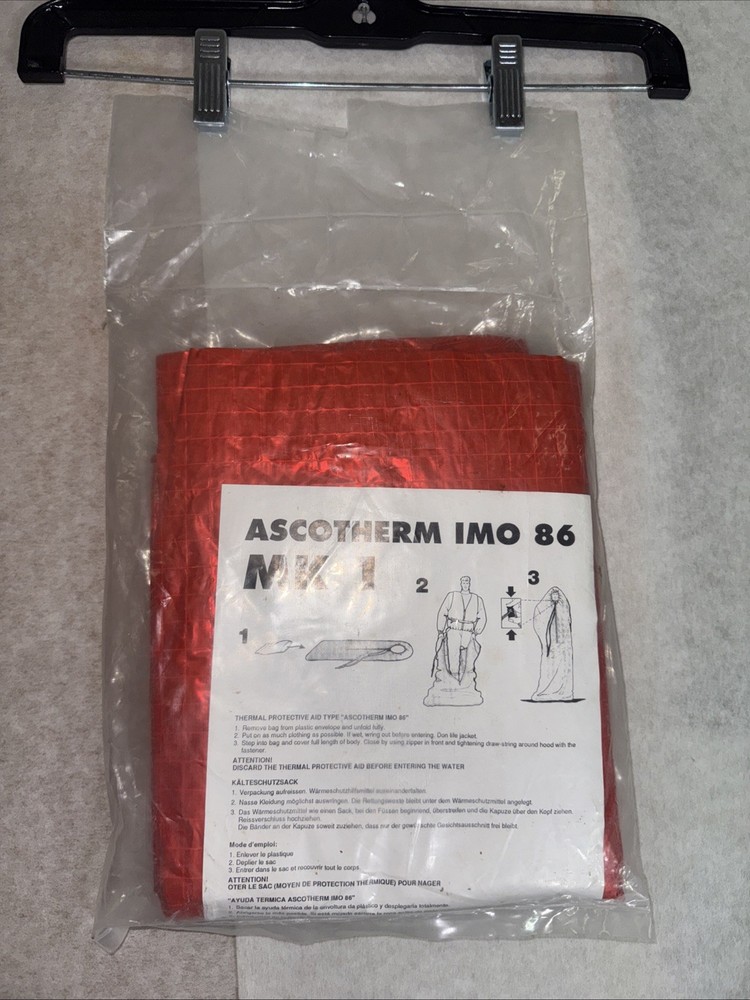 Ascotherm IMO 86 MK1 New Sealed Thermal Protective Aid