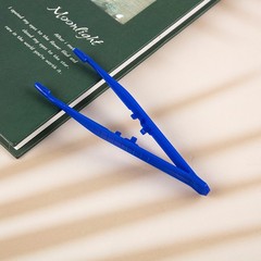 10pcs Plastic Blue Tweezers Medical Beads Disposable Tweezers Tools Force.MC