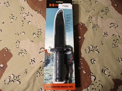 Humvee Survival Knife 12.5″ Multi-tool w/ Fire Starter, Compass, Sharpener