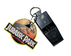 Vintage Acme Tornado Whistle Jurassic Park Dino Repellent Keychain Universal
