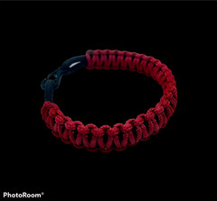 Handmade Mini Cobra Paracord Bracelet With Mini Snap Hook Clasp