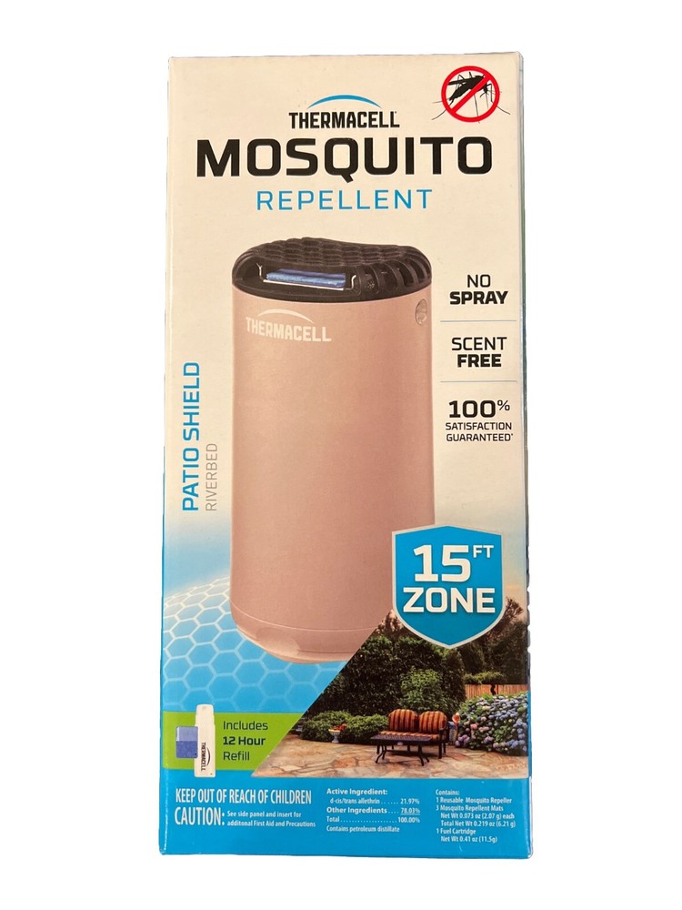 Thermacell Patio Shield «Riverbed» Mosquito Repeller – Scent & Flame Free – 15ft