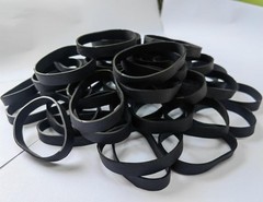 Tactical Rubber Bands Size #74 (3 1/2» x 1/3»), 50 Pcs Black #74,