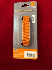 U S T 7in Survival Paracord Bracelet Orange