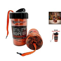 Compact 120ft Orange Paracord with Non-Tangle Canister – Perfect for Outdoor Use