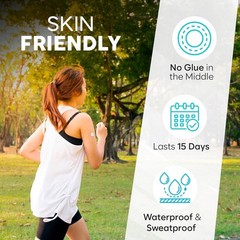 Waterproof Freestyle Libre 2 Sensor Covers – 20 Transparent Patches, Easy to Use