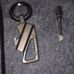 Taclight Permanent Match Keychain Fire Starter Silver/Black for Camping Hiking