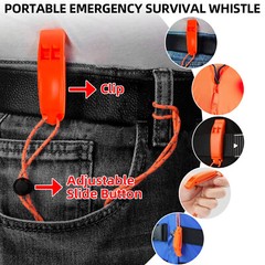 130dB Rechargeable Safety Alarm Keychain for Women with Emergency Whistles