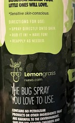 4 Pk Trek Mosquito Spray Lemongrass Farms Plant-based 100% Natural Kids & Adults