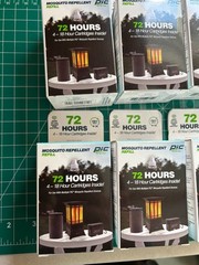 6-PACK LOT 4/PC 72 HOURS PIC MOSQUITO REPELLENT REFILL 4-18 Hour Cartridge