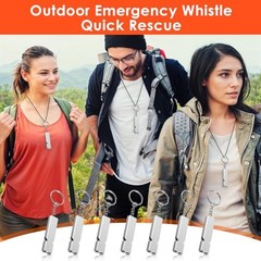 Lemecima 50Pcs Emergency Whistles Lifeguard Safety Whistle with Lanyard and