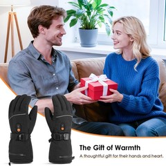 Heated Gloves for Women Men, 7.4V 3000mAh Heated Gloves m…
