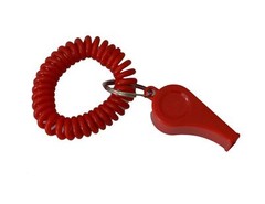 Safety Whistle Basic with Spring Lanyard Set Of 3 Pcs