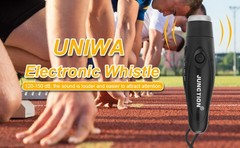 UNIWA Electronic Whistle, Battery Operated Whistle Adjustable 3 Different Loud