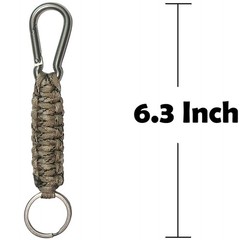 Paracord Keychain with Carabine Heavy Duty Braided Key Ring with Quick Releas…