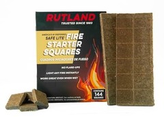 Fire Starter Cubes 144 Pack Natural Wood Wax Campfire Charcoal Grill BBQ