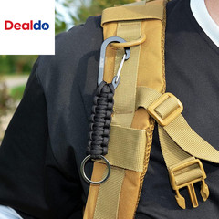 Paracord Keychain for Men Women Paracord Carabiner Backpack Keychain with Alumin