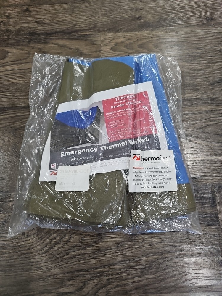 NEW THERMOFLECT Emergency Thermal Blanket EMS, Survival, Go Bag 48″ X 84″