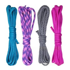 4Pcs Heavy Duty Paracord Rope 4mm Polyester Paracord String Rope for Keychain
